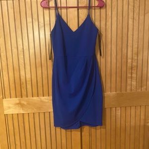 Lulu’s Forever Your Girl Royal Blue Bodycon Dress Size Medium